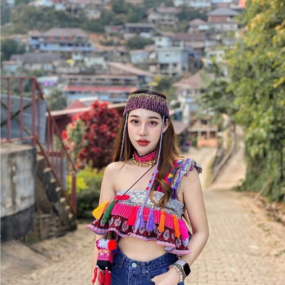 Hand made Hmong top size S - Picture 2 of 4